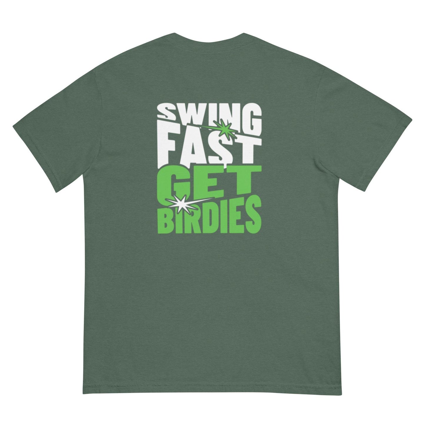 Swing Fast Get Birdies - Heavyweight T-Shirt - JMPark Apparel