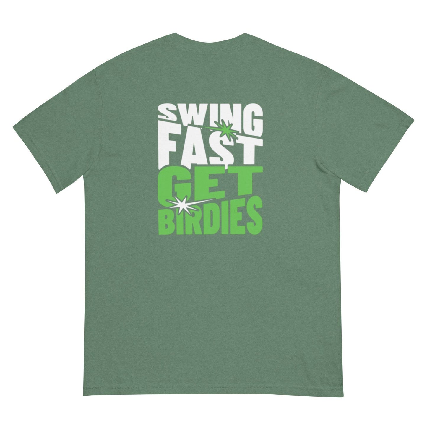 Swing Fast Get Birdies - Heavyweight T-Shirt - JMPark Apparel