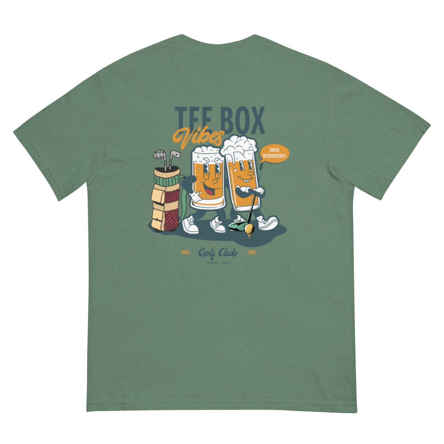Tee Box Vibes - Heavyweight T-Shirt - JMPark Apparel