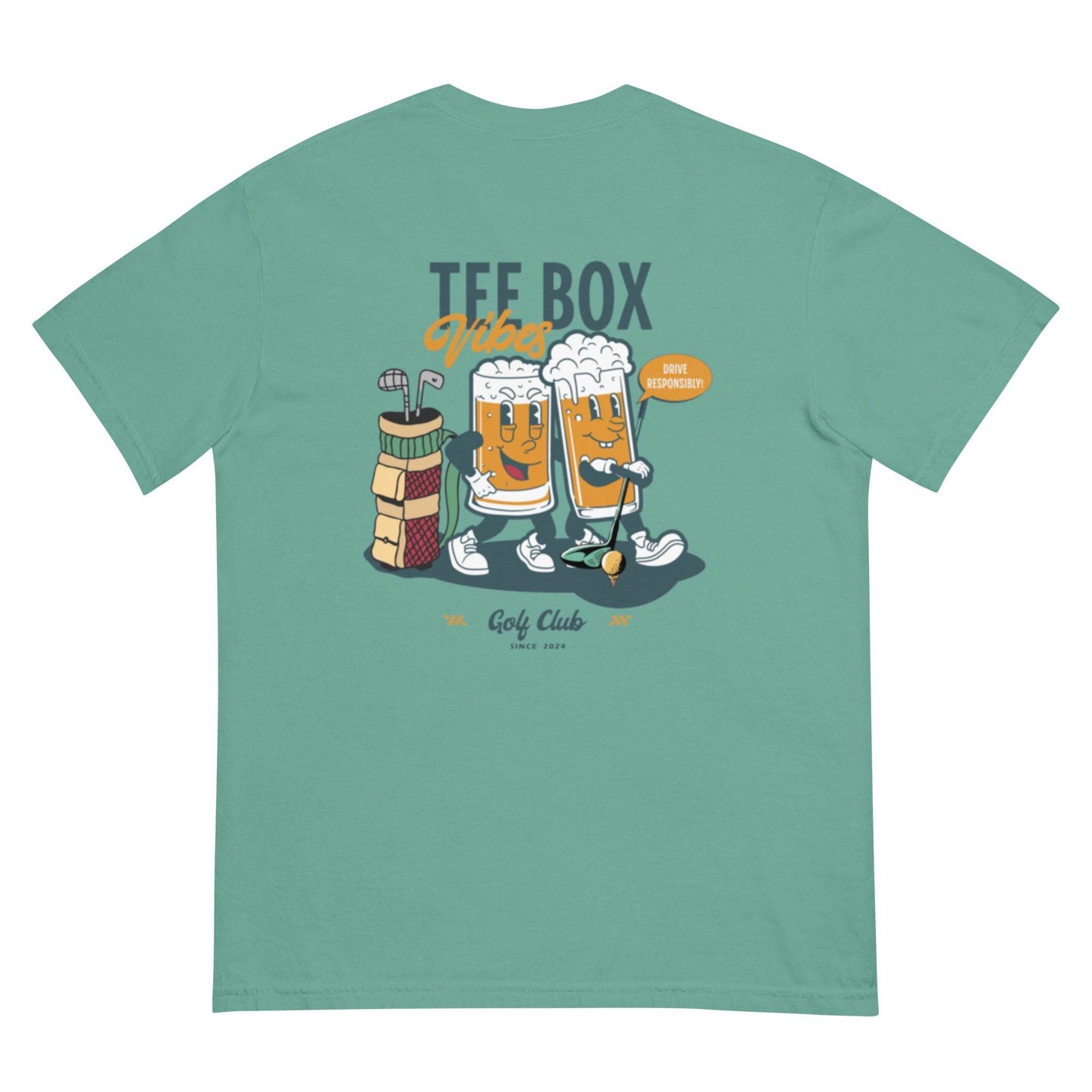 Tee Box Vibes - Heavyweight T-Shirt - JMPark Apparel