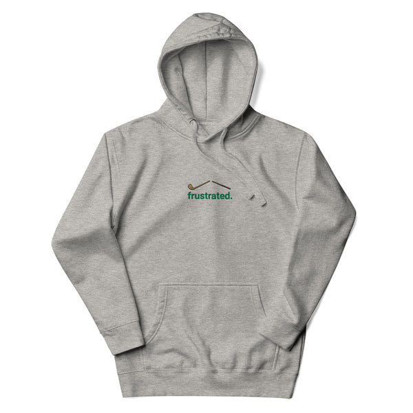 frustrated. - Premium Embroidered Hoodie