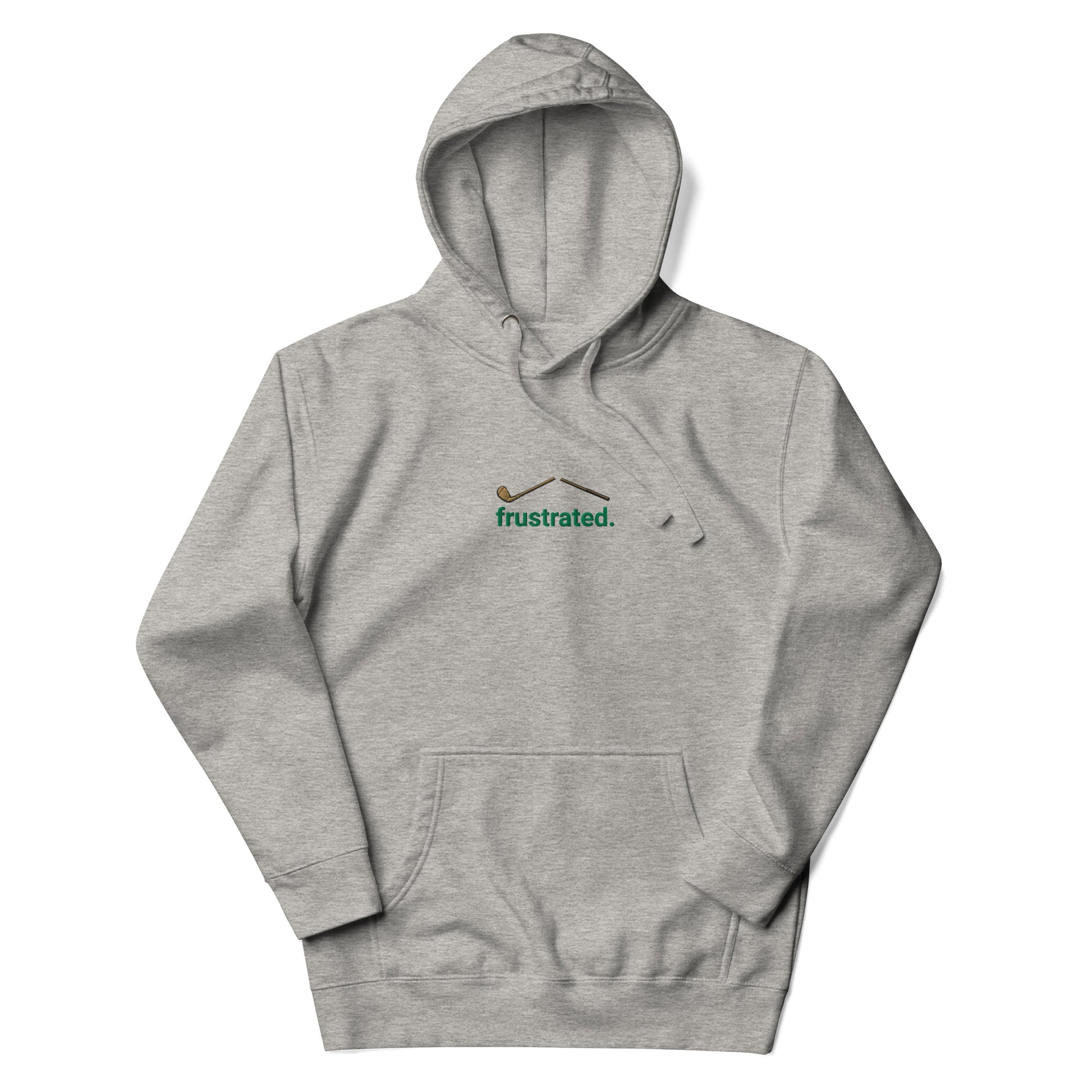 frustrated. - Premium Embroidered Hoodie