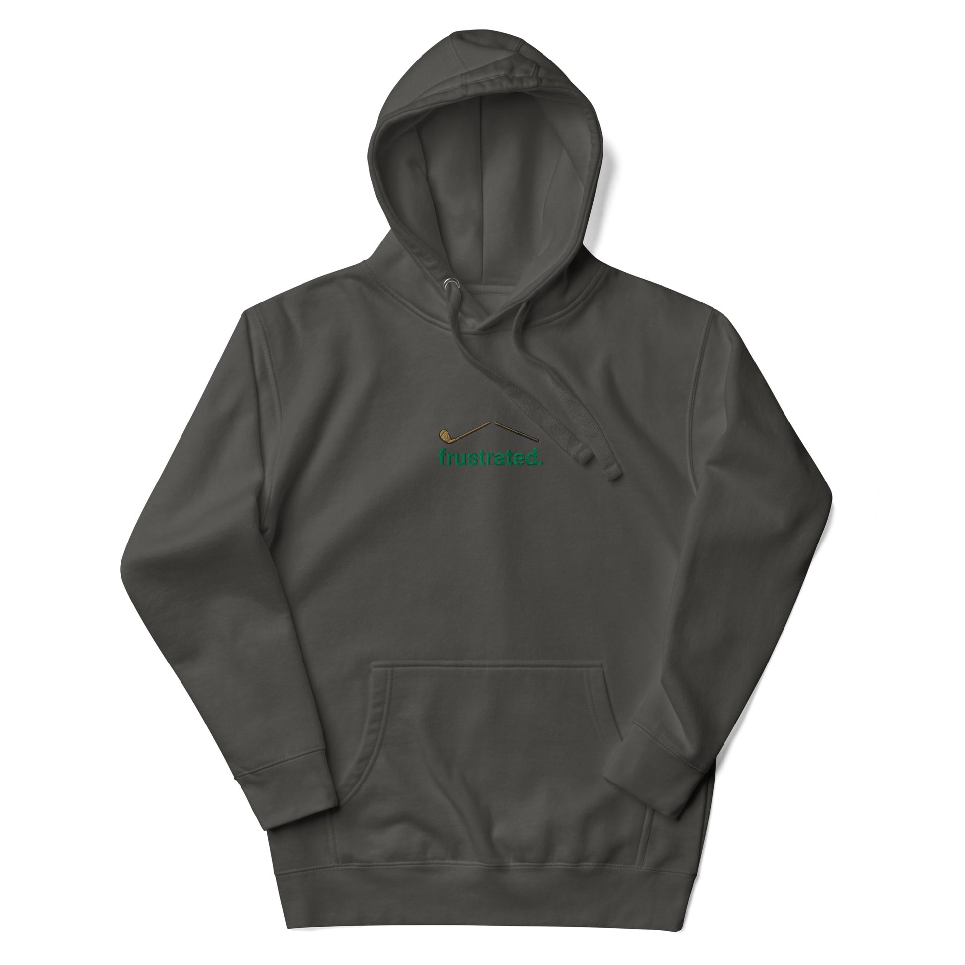 frustrated. - Premium Embroidered Hoodie