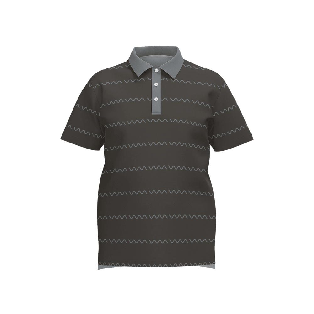 Squiggle - Lightweight 3-Button Polo 2.0 - JMPark Apparel